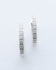 Amden Jewelry Jewellery - Earrings - Hoop 14K White Gold 0.92 Carat Diamond Hoops