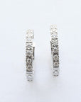Amden Jewelry Jewellery - Earrings - Hoop 14K White Gold 0.99 Carat Diamond Hoops
