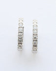 Amden Jewelry Jewellery - Earrings - Hoop 14K White Gold 1.38 Carat Diamond Hoops