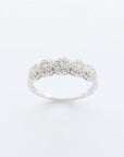 Amden Jewelry Jewellery - Band - Diamond Amden 14K White Gold 5 Diamond Clusters Band