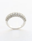 Amden Jewelry Jewellery - Band - Diamond Amden 14K White Gold Pave Diamond Top Ring