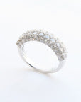 Amden Jewelry Jewellery - Band - Diamond Amden 14K White Gold Pave Diamond Top Ring
