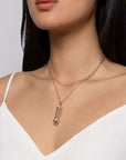 Birks Jewellery - Necklace Birks 18K Tri Gold Muse Dare to Dream Message Pendant Necklace
