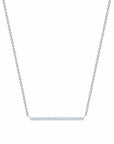 Birks Jewellery - Necklace Birks 18K White Gold Horizontal Diamond Bar Necklace