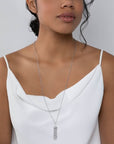 Birks Jewellery - Necklace Birks 18K White Gold Muse Diamond Message Necklace