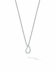 Birks Jewellery - Necklace Birks 18K White Gold Open Petale Drop Diamond Necklace