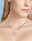 Birks Jewellery - Necklace Birks 18K White Gold Open Petale Drop Diamond Necklace