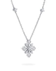 Birks Jewellery - Necklace Birks 18K White Gold Snowflake Diamond Cluster Necklace