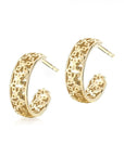 Birks Jewellery - Earrings - Hoop Birks 18K Yellow Gold Muse 15mm Hoops