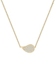 Birks Jewellery - Necklace Birks 18K Yellow Gold Petale Diamond Pave Necklace