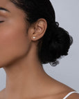 Birks Jewellery - Earrings - Stud Birks 18K Yellow Gold Petale Diamond Pave Small Studs