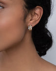 Birks Jewellery - Earrings - Hoop Birks Dare to Dream Diamond Tri-Gold Huggie Earrings