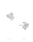 Birks Jewellery - Earrings - Stud Birks Splash 18kt,white Gold Diamond Cluster Studs