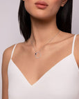 Birks Jewellery - Necklace Birks Splash Diamond and Sapphire Circle Necklace