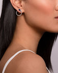 Birks Jewellery - Earrings - Hoop Birks Splash Diamond and Sapphire Small Hoops Earrings