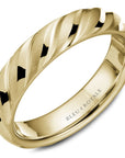 Crown Ring Jewellery - Band - Plain Blue Royale 14kt Y 5mm Rope Band