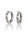 Breuning Jewellery - Earrings - Hoop Breuning 14K White Gold 14mm Huggie Hoops