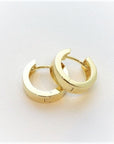 Breuning Jewellery - Earrings - Hoop Breuning Yellow Gold 15mm Square-Edge Huggie Earrings