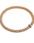Fope Jewellery - Bracelet Fope 18K Rose Gold Diamond Solo Flex-it Bracelet