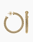 Fope Jewellery - Earrings - Hoop Fope 18K Yellow Gold Medium Essential Hoops