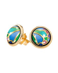 Frey Wille Jewellery - Earrings - Stud Frey Wille Mucha Papillon Cabochon Earrings