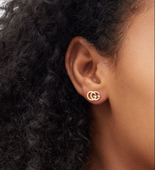 Gold gucci stud earrings Clearance