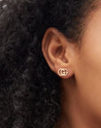 Gucci Jewellery - Earrings - Stud Gucci 18K Rose Gold Running G Stud Earrings