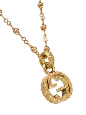 Gucci Jewellery - Necklace Gucci 18K Yellow Gold Interlocking G Beaded Chain Necklace