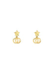 Gucci Jewellery - Earrings - Stud Gucci 18K Yellow Gold Star GG Drop Earrings