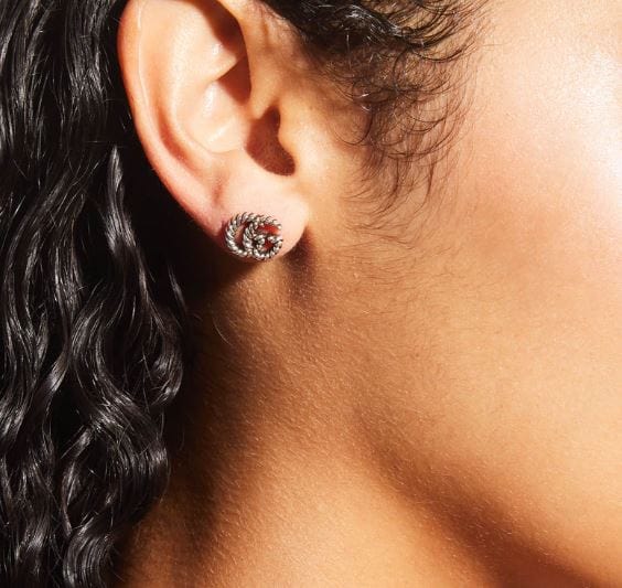 Stud gucci earrings Clearance