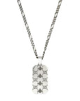 Gucci Jewellery - Necklace Gucci Silver Signature GG and Bee Dog Tag Necklace