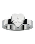 Gucci Jewellery - Rings Gucci Silver Trademark Heart Ring Size 6.25