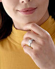 Gucci Jewellery - Rings Gucci Silver Trademark Heart Ring Size 6.25
