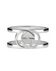 Gucci Jewellery - Rings Gucci Sterling Open GG 9mm Ring Size 6.5