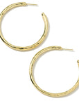 Ippolita Jewellery - Earrings - Hoop Ippolita 18K Yelow Gold Cassico #4 Hammered Hoops