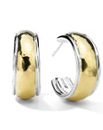 Ippolita Jewellery - Earrings - Hoop Ippolita Silver and 18K Chimera Classico Tapered Hoops