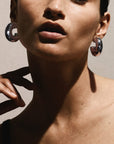 Ippolita Jewellery - Earrings - Hoop Ippolita Silver Classico Thick Hammered Round Hoops
