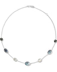 Ippolita Jewellery - Necklace Ippolita Silver Rock Candy Blu Notte Station Necklace