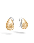 John Hardy Jewellery - Earrings - Hoop John Hardy Silver 18K Hammered Buddha Belly Earrings