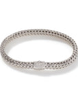John Hardy Jewellery - Bracelet John Hardy Silver 6.5mm Classic Chain Diamond Pave Clasp Bracelet