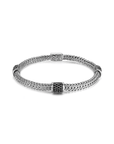 John Hardy Jewellery - Bracelet John Hardy Silver Classic Chain Black Sapphire Lava Four Station Bracelet