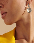 John Hardy Jewellery - Earrings - Drop John Hardy Silver Classic Chain Hammered Disc Drop Earrings