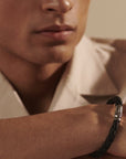 John Hardy Jewellery - Bracelet John Hardy Silver Leather Bamboo Bracelet