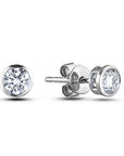 Backes & Strauss Jewellery - Earrings - Stud Max Strauss White Gold Round Diamond Bezel Stud Earrings