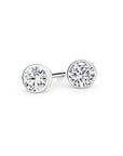 Backes & Strauss Jewellery - Earrings - Stud Max Strauss White Gold Round Diamond Bezel Stud Earrings