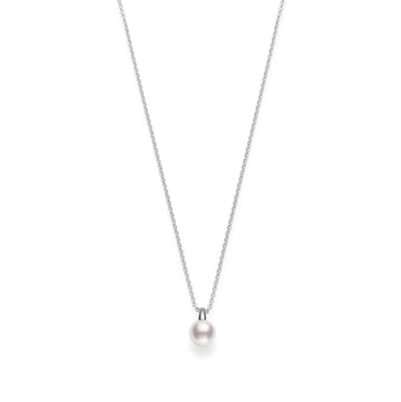 Mikimoto Jewellery - Necklace Mikimoto White Gold and Akoya 8.5mm Pearl Drop Necklace