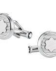 Mont Blanc Accessories - Jewellery Accessories Montblanc Corrugated Steel Round Cufflinks