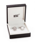 Mont Blanc Accessories - Jewellery Accessories Montblanc Corrugated Steel Round Cufflinks