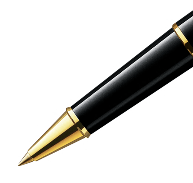 Montblanc Meisterstuck Black Gold Coated 163 Classique Rollerball Pen