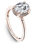 Touch of Gold Diamonds Jewellery - Engagement Ring Noam Carver 14kt Rose Gold 1.01ct Oval Solitaire with Hidden Halo